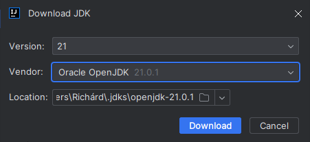 Select JDK version